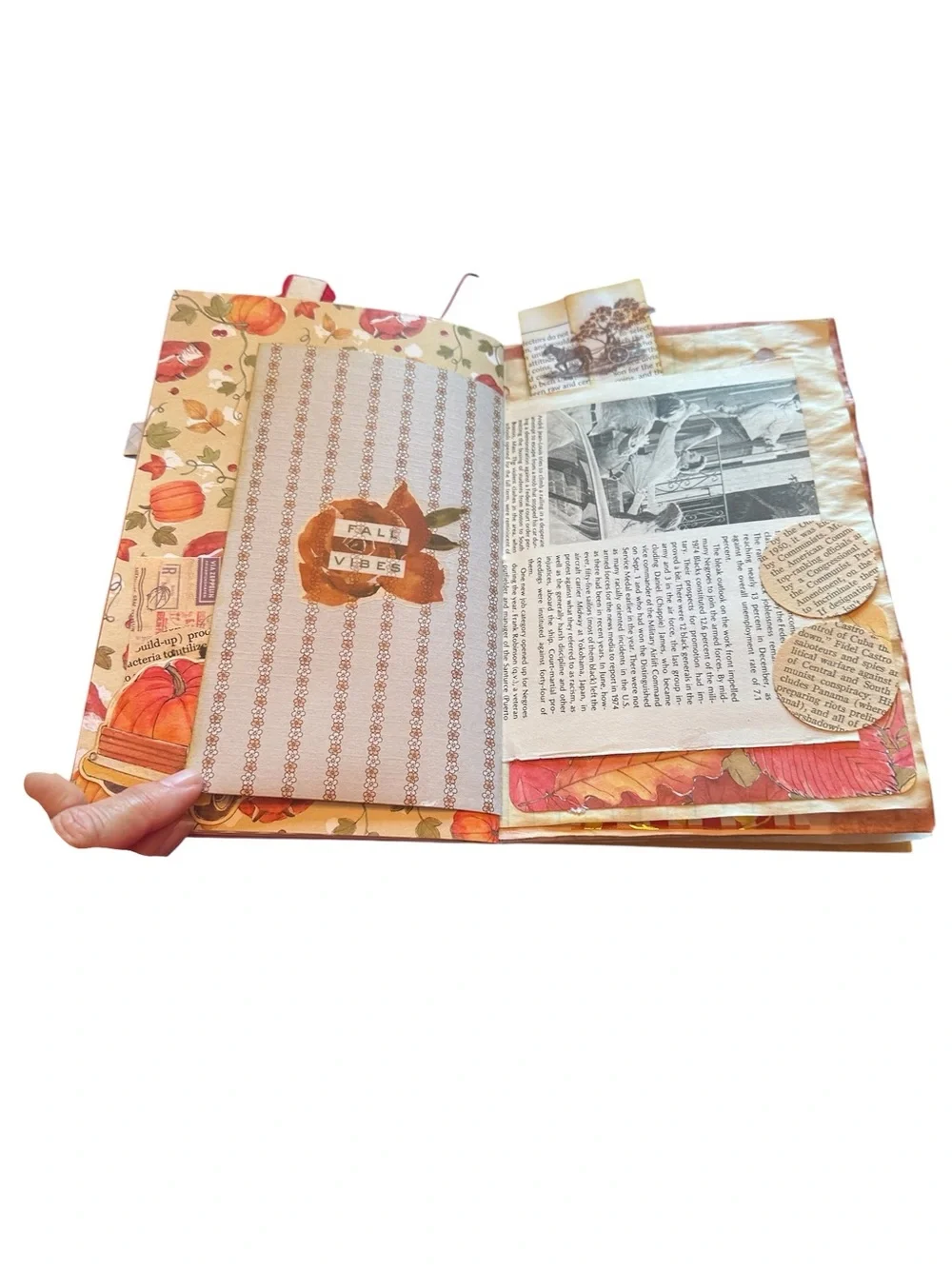 Handmade Junk Journal Fall Theme One of a Kind!